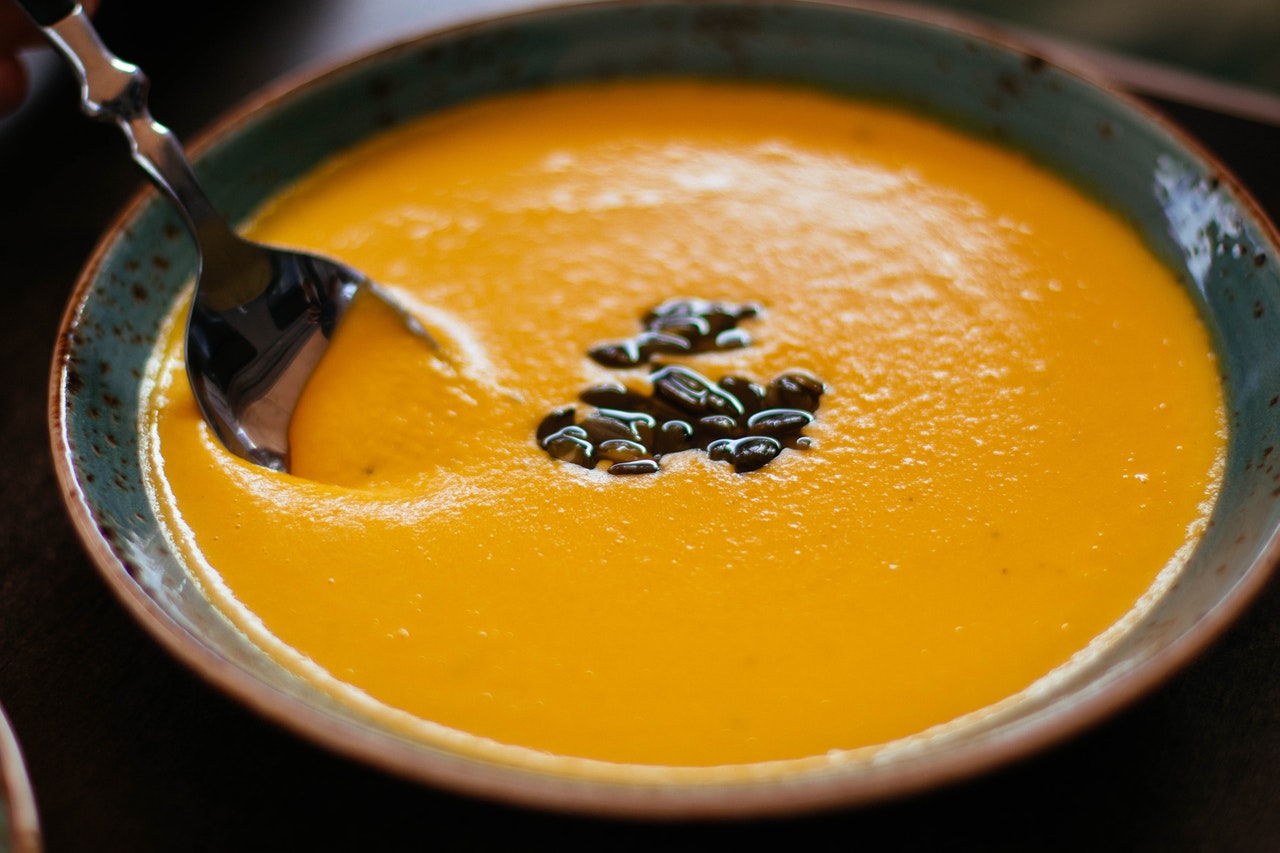 Рецепт № 1 Крем-суп из тыквы и чечевицы
